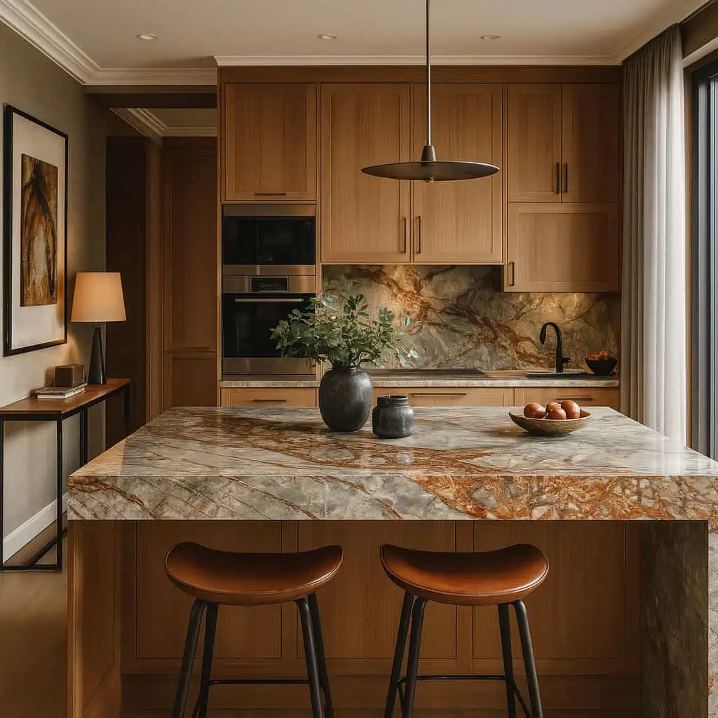 Deep River Marble countertop application