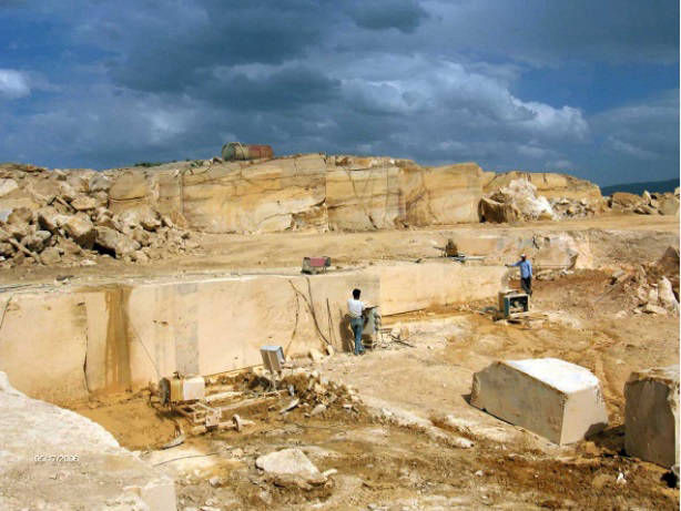 Golden Travertine quarry