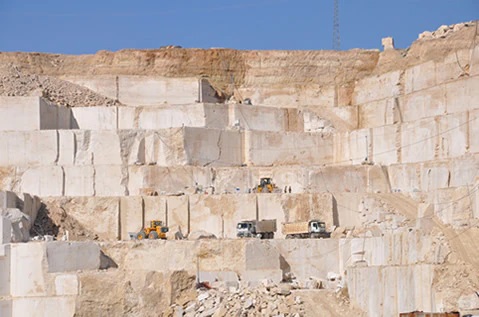Silver Travertine quarry